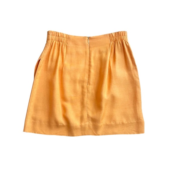 Vintage Yellow Mini Wrap Skirt - Picture 3 of 4